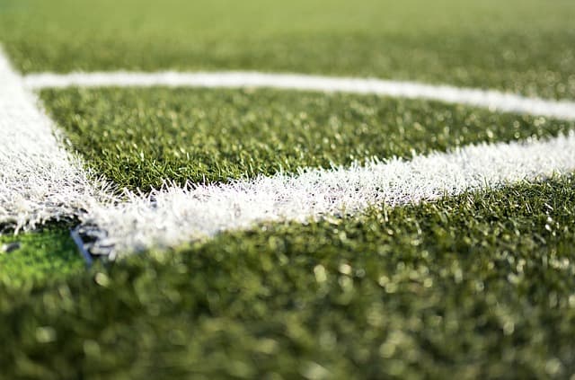 corner of a football pitch